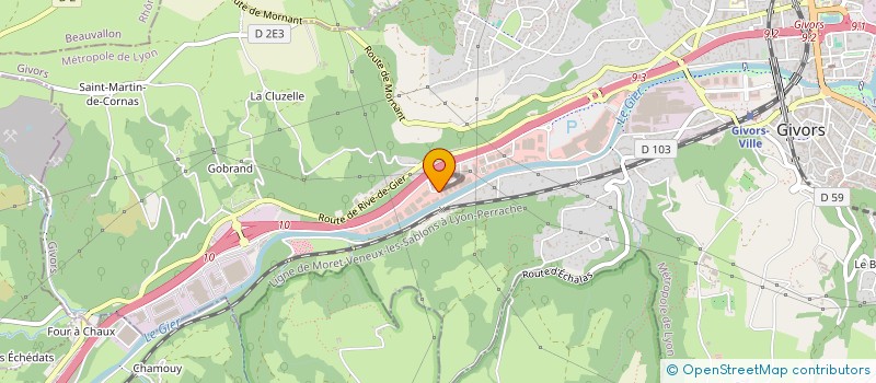 localisation de l'entreprise SOCIETE BROSSELEC à GIVORS