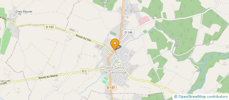 localisation de l'entreprise SOCIETE BRUN SARL à SAINT-GENIS-DE-SAINTONGE