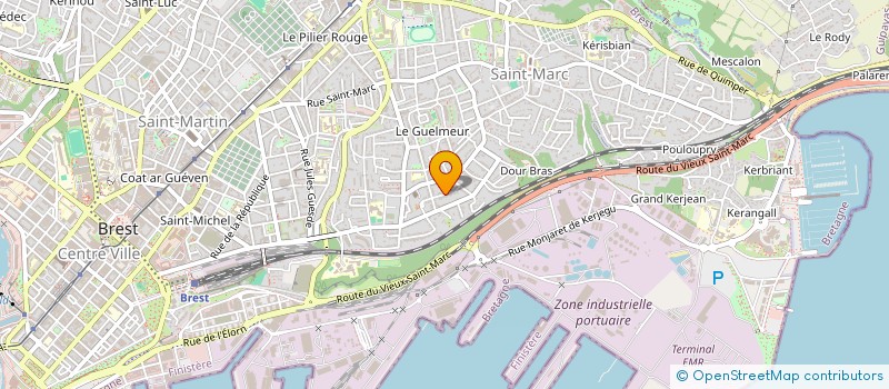 localisation de l'entreprise SOCIETE BRUNO GOGUER à BREST