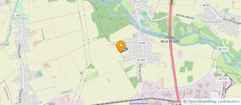 localisation de l'entreprise SOCIETE BRUNO MARSON  ERNOLSHEIM-BRUCHE