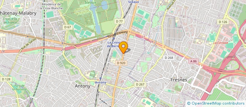 localisation de l'entreprise SOCIETE BTS à ANTONY