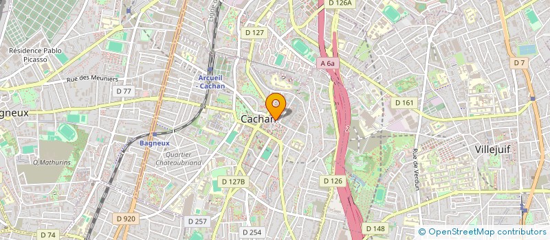 localisation de l'entreprise SOCIETE C.CAQUELIN  CACHAN