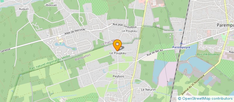 localisation de l'entreprise SOCIETE C.H.L  LE PIAN MEDOC