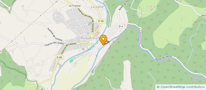 localisation de l'entreprise SOCIETE C.M.J à ROQUECOURBE