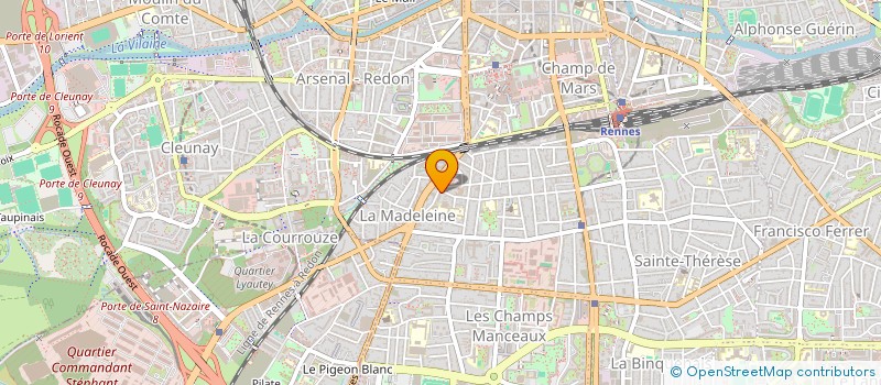 localisation de l'entreprise SOCIETE C.V.A.  RENNES