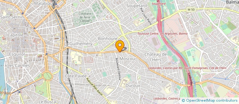 localisation de l'entreprise SOCIETE CABINET JACQUES DANGEVILLE à TOULOUSE