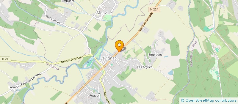 localisation de l'entreprise SOCIETE CABRIERES THIERRY  LEVIGNAC