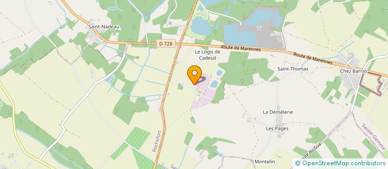 localisation de l'entreprise SOCIETE CADEUILLAISE DE TP à SAINTE-GEMME