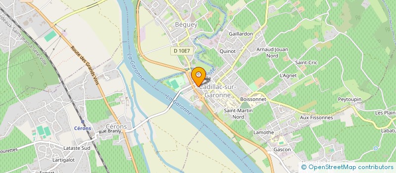 localisation de l'entreprise SOCIETE CADILLACAISE DE RESTAURATION  CADILLAC-SUR-GARONNE