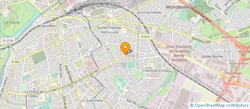 localisation de l'entreprise SOCIETE CAENNAISE DE MATERIAUX à CAEN