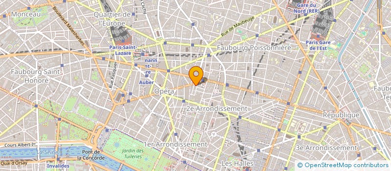 localisation de l'entreprise SOCIETE CAFE LE MARIVAUX  PARIS