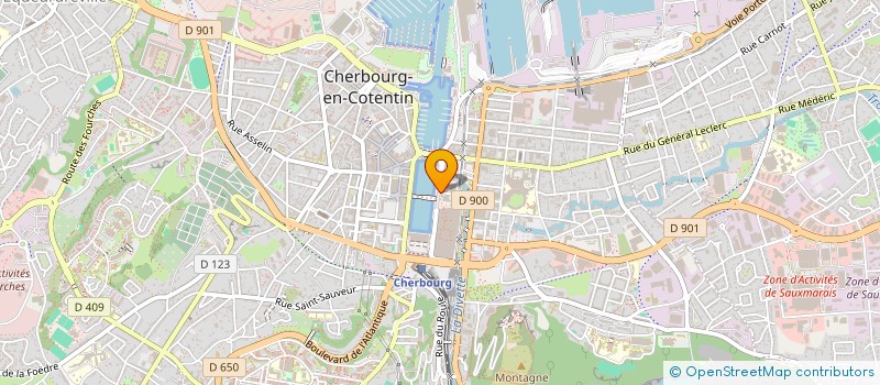 localisation de l'entreprise SOCIETE CAILLOT-GEORGES V  CHERBOURG-EN-COTENTIN