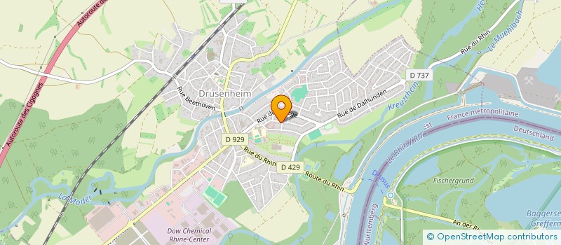 localisation de l'entreprise SOCIETE CALACUIRA SARL  DRUSENHEIM