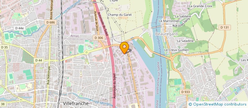 localisation de l'entreprise SOCIETE CALADOISE DE NETTOYAGE  VILLEFRANCHE-SUR-SAONE