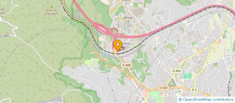 localisation de l'entreprise SOCIETE CALORIE THERMIE FRIGORIE  LA CIOTAT