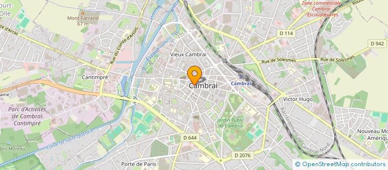 localisation de l'entreprise SOCIETE CAMBRESIENNE DE TERRASSEMENTS ET DE DEMOLITIONS à CAMBRAI