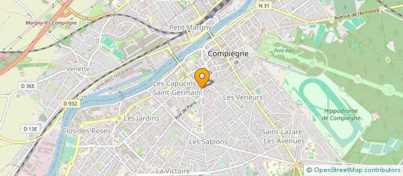 localisation de l'entreprise SOCIETE CANCEROLOGIQUE DE PICARDIE à COMPIEGNE