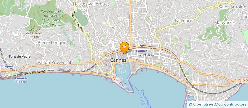 localisation de l'entreprise SOCIETE CANNOISE ALIMENTAIRE à CANNES