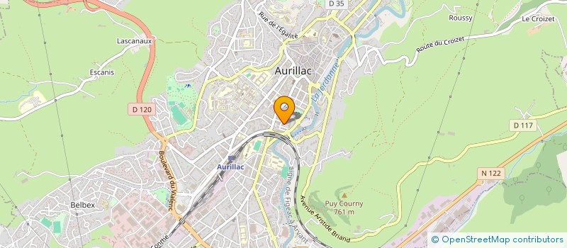 localisation de l'entreprise SOCIETE CANTALIENNE D'AVICULTURE à AURILLAC