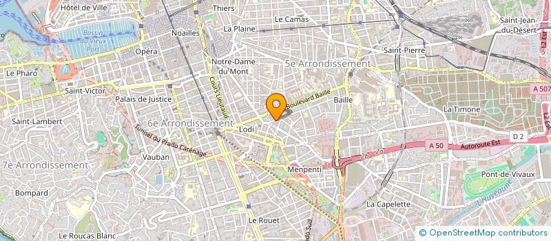 localisation de l'entreprise SOCIETE CAP HORN à MARSEILLE