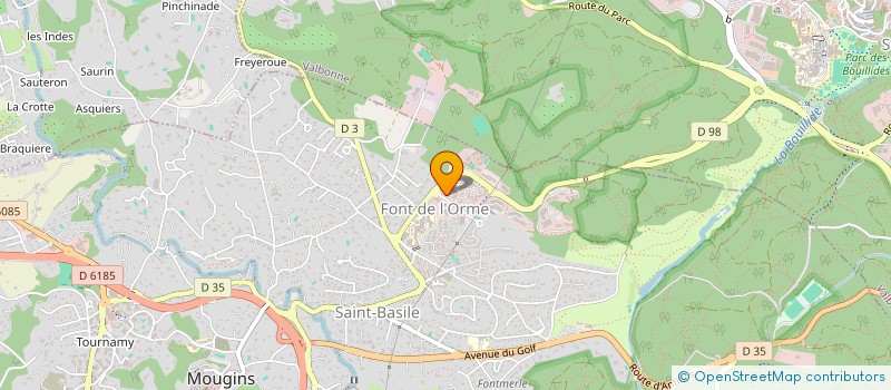 localisation de l'entreprise SOCIETE CAP'RESIDENCES  MOUGINS