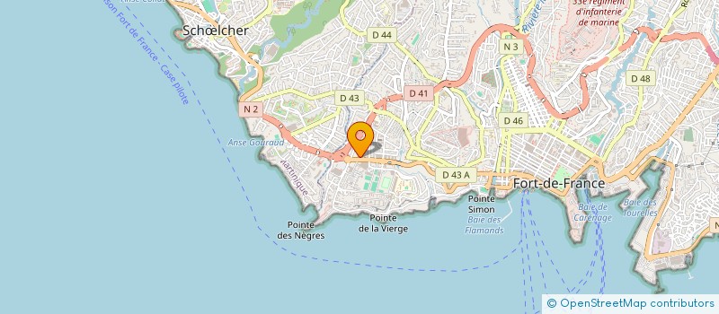 localisation de l'entreprise SOCIETE CARAIBEEN DE TOPOGRAPHIE à FORT DE FRANCE