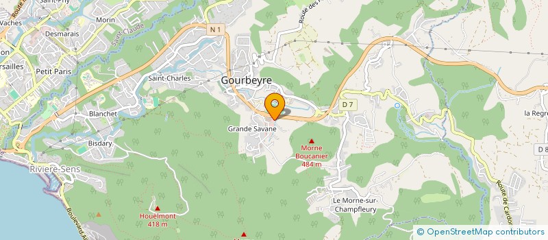 localisation de l'entreprise SOCIETE CARAIBEENNE DE TRANSPORTS à GOURBEYRE