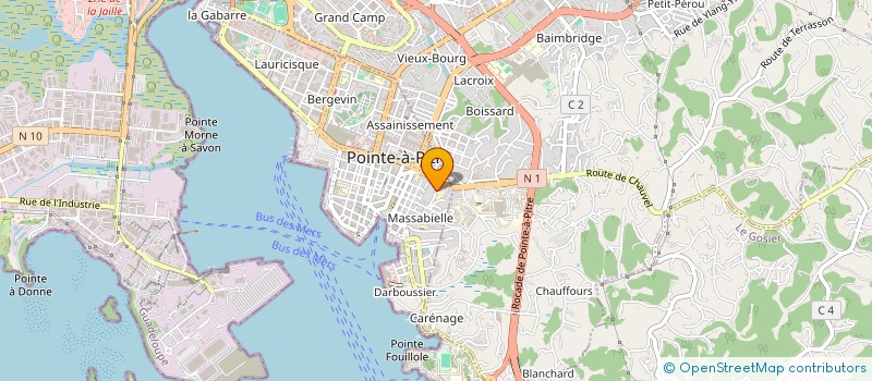 localisation de l'entreprise SOCIETE CARAIBES DE TRAVAUX à POINTE-A-PITRE