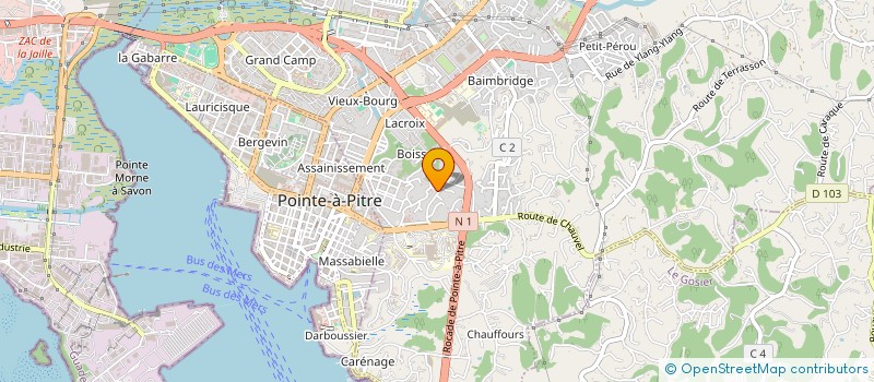 localisation de l'entreprise SOCIETE CARIBEENNE DE SECURITE à LES ABYMES