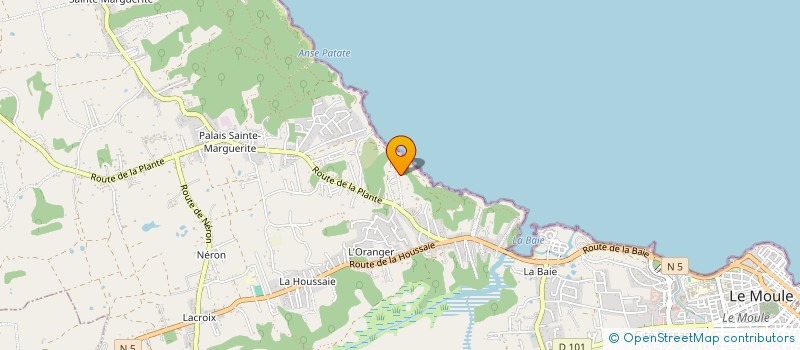 localisation de l'entreprise SOCIETE CARIBEENNE DE TRAVAUX PUBLICS DU BATIMENT ET DE L'ENVIRONNEMENT à LE MOULE