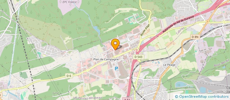 localisation de l'entreprise SOCIETE CARINEL  CABRIES