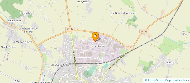 localisation de l'entreprise SOCIETE CARRE GALOPIN à LOUDUN
