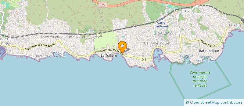 localisation de l'entreprise SOCIETE CARRYENNE TRAVAUX PUBLICS à CARRY-LE-ROUET