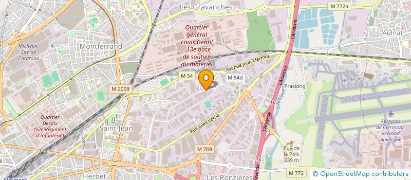 localisation de l'entreprise SOCIETE CARTRY ET COMPAGNIE  CLERMONT-FERRAND