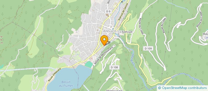 localisation de l'entreprise SOCIETE CASINO ALLEVARD  ALLEVARD