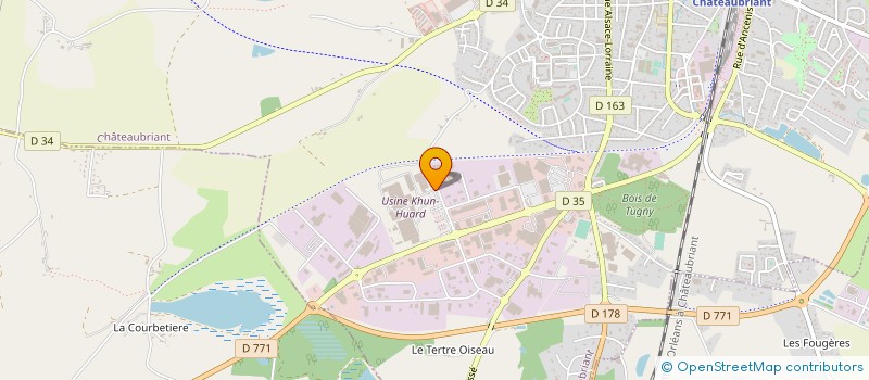 localisation de l'entreprise SOCIETE CASTELBRIANTAISE DES PLASTIQUES  CHATEAUBRIANT