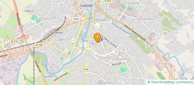 localisation de l'entreprise SOCIETE CASTRAISE D'APPRETS  CASTRES