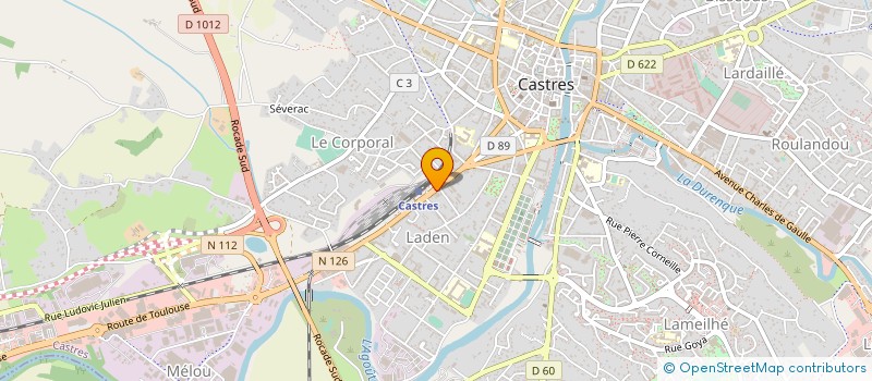 localisation de l'entreprise SOCIETE CASTRAISE DE FILATURE  CASTRES