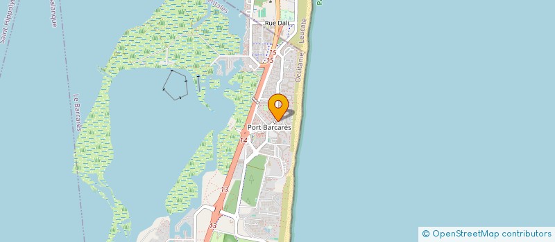 localisation de l'entreprise SOCIETE CATALANE DE GESTION  LE BARCARES