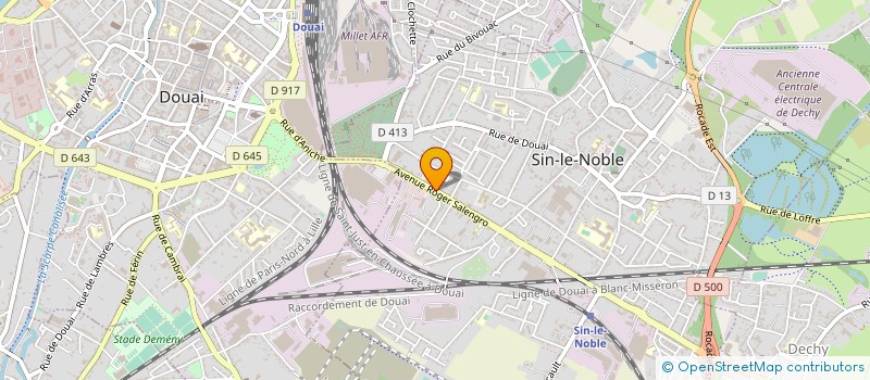 localisation de l'entreprise SOCIETE CENTRALE AUTOMOBILE DOUAISIENNE à SIN-LE-NOBLE