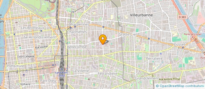 localisation de l'entreprise SOCIETE CENTRALE D'ETUDES ET DE TRAVAUX à VILLEURBANNE