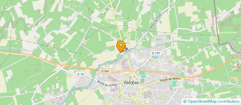 localisation de l'entreprise SOCIETE CENTRALE ET CARTOVAL à VALREAS
