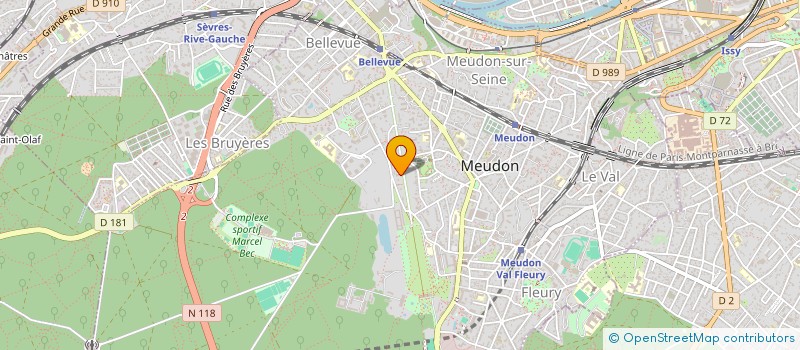 localisation de l'entreprise SOCIETE CENTRALE TECHNIQUE ET FONCIERE  MEUDON