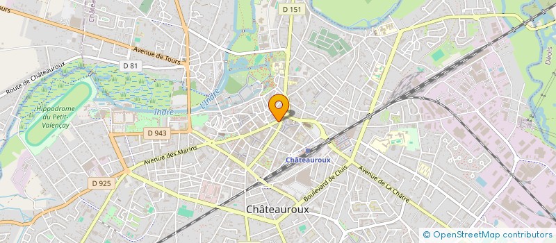 localisation de l'entreprise SOCIETE CENTRALE VETEMENTS ROLDAY-ROCHON à CHATEAUROUX