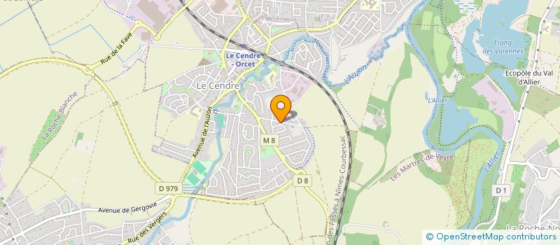 localisation de l'entreprise SOCIETE CENTRE AUVERGNE TRAVAUX  LE CENDRE