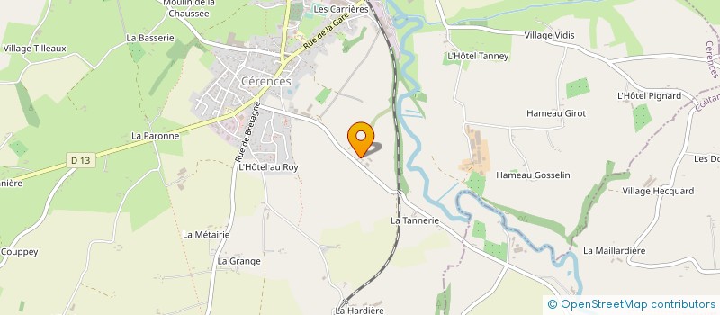 localisation de l'entreprise SOCIETE CERENCAISE DE COURTAGE DE BOVINS à CERENCES