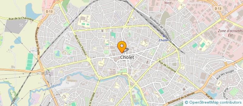 localisation de l'entreprise SOCIETE CESBRON à CHOLET