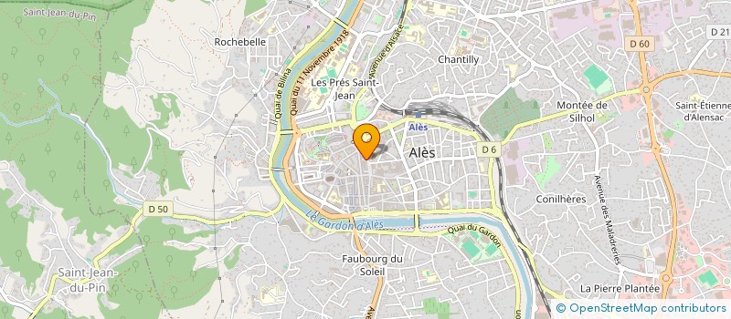 localisation de l'entreprise SOCIETE CEVENOLE DE SPELEOLOGIE ET DE PREHISTOIRE  ALES