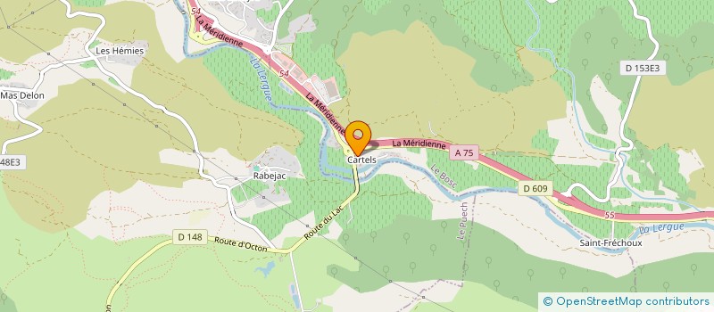 localisation de l'entreprise SOCIETE CEVENOLE DE TRAVAUX PUBLICS à LE BOSC