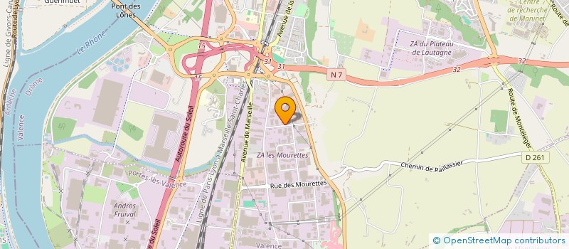 localisation de l'entreprise SOCIETE CHABANEL à VALENCE